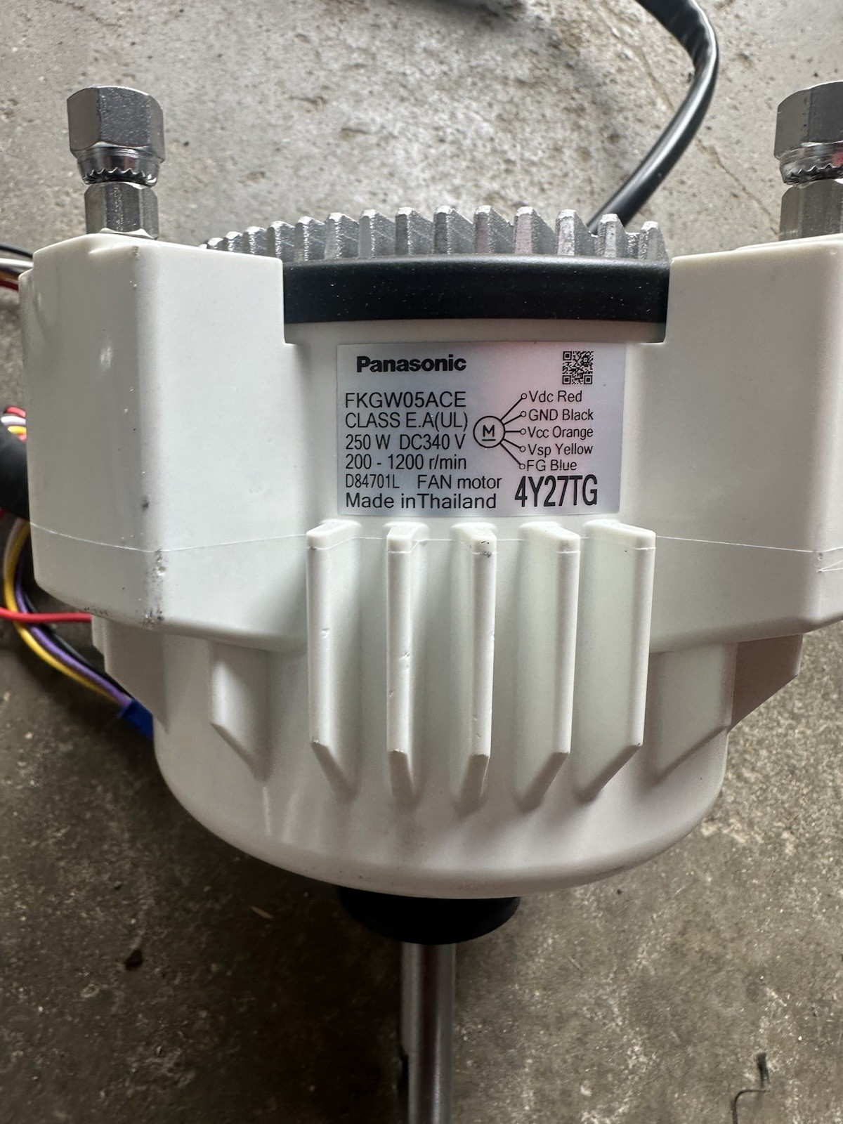 Panasonic FKGW05ACE Fan Motor DC340V 250W 0.8A 1-Phase MPN HA42CZ236