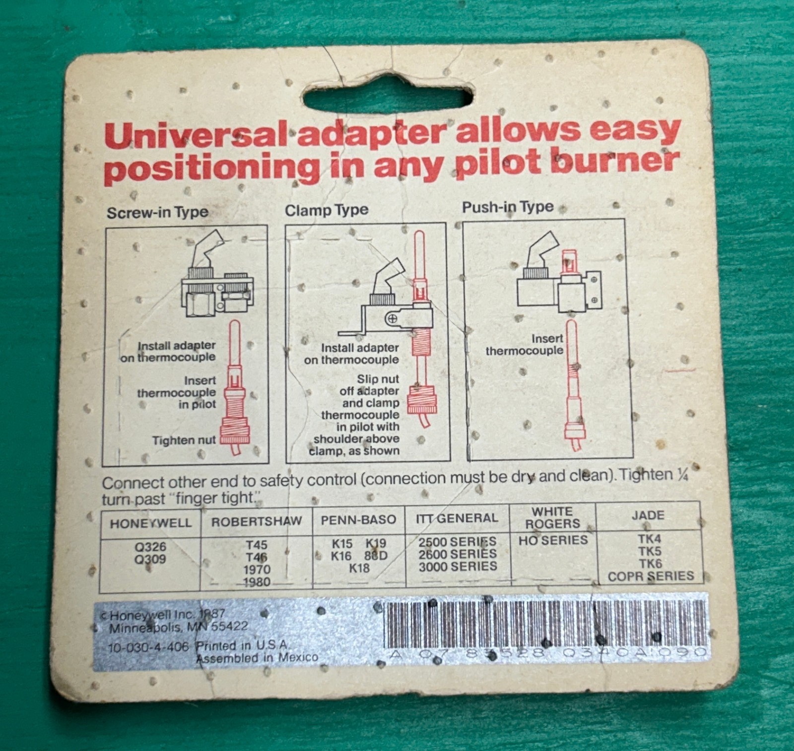 NEW Honeywell Tradeline Q340A1090 Universal Thermocouple / furnace / 36″ long