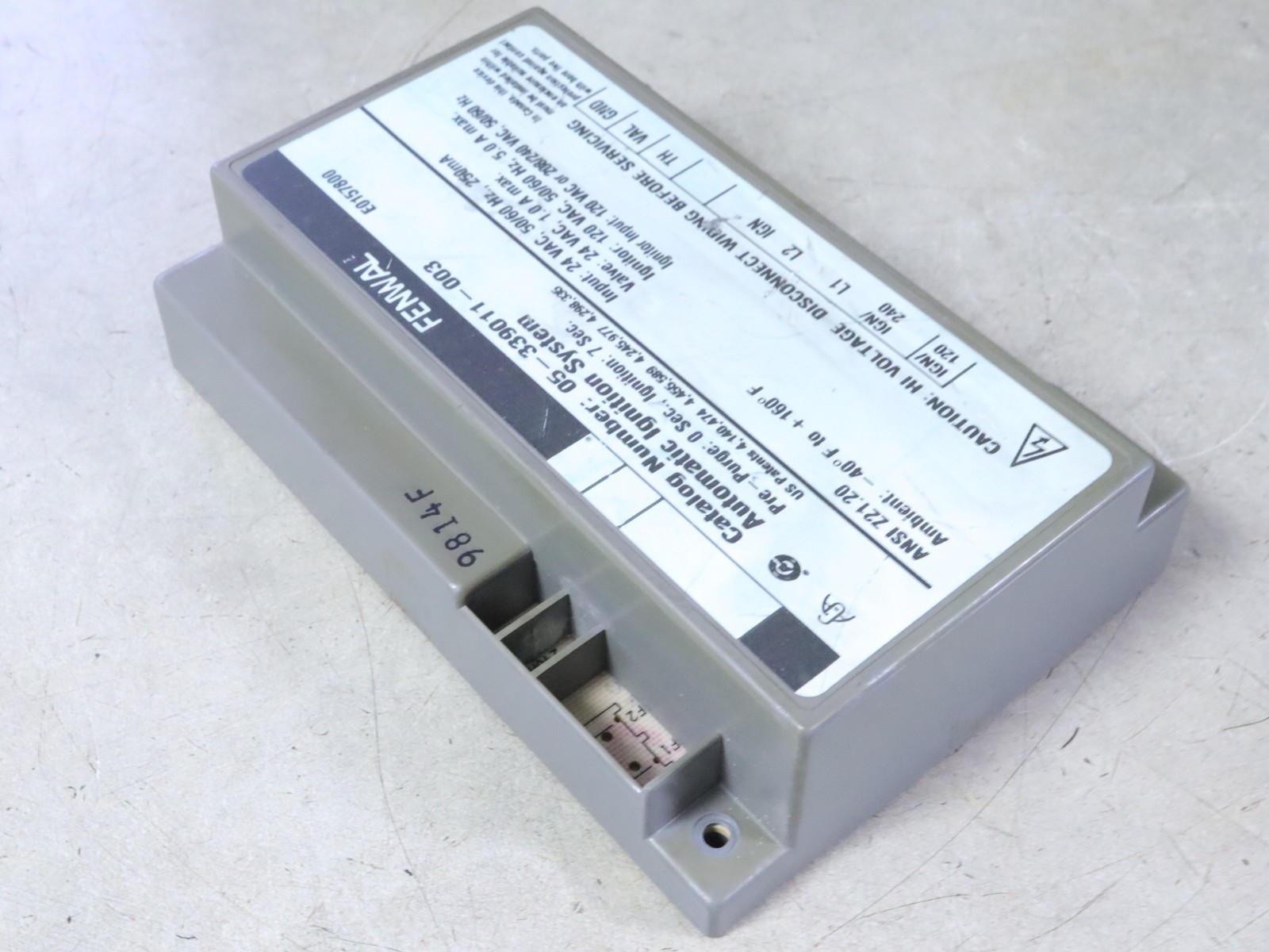 FENWAL 05-339011-003 Automatic Ignition Control Module E0157800