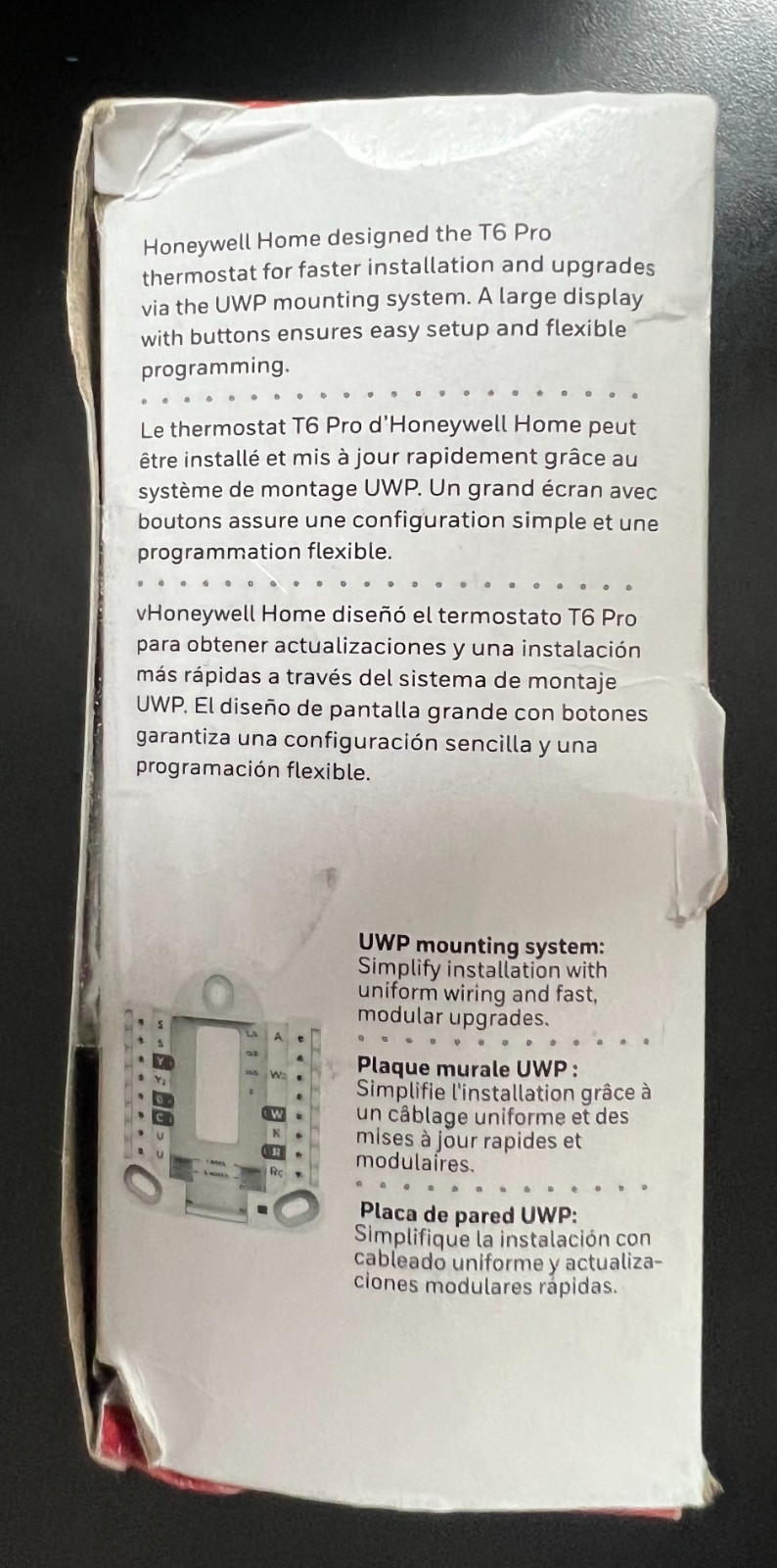 Honeywell PRO TH6100AF2004 T6 Hydronic Programmable Thermostat 5735