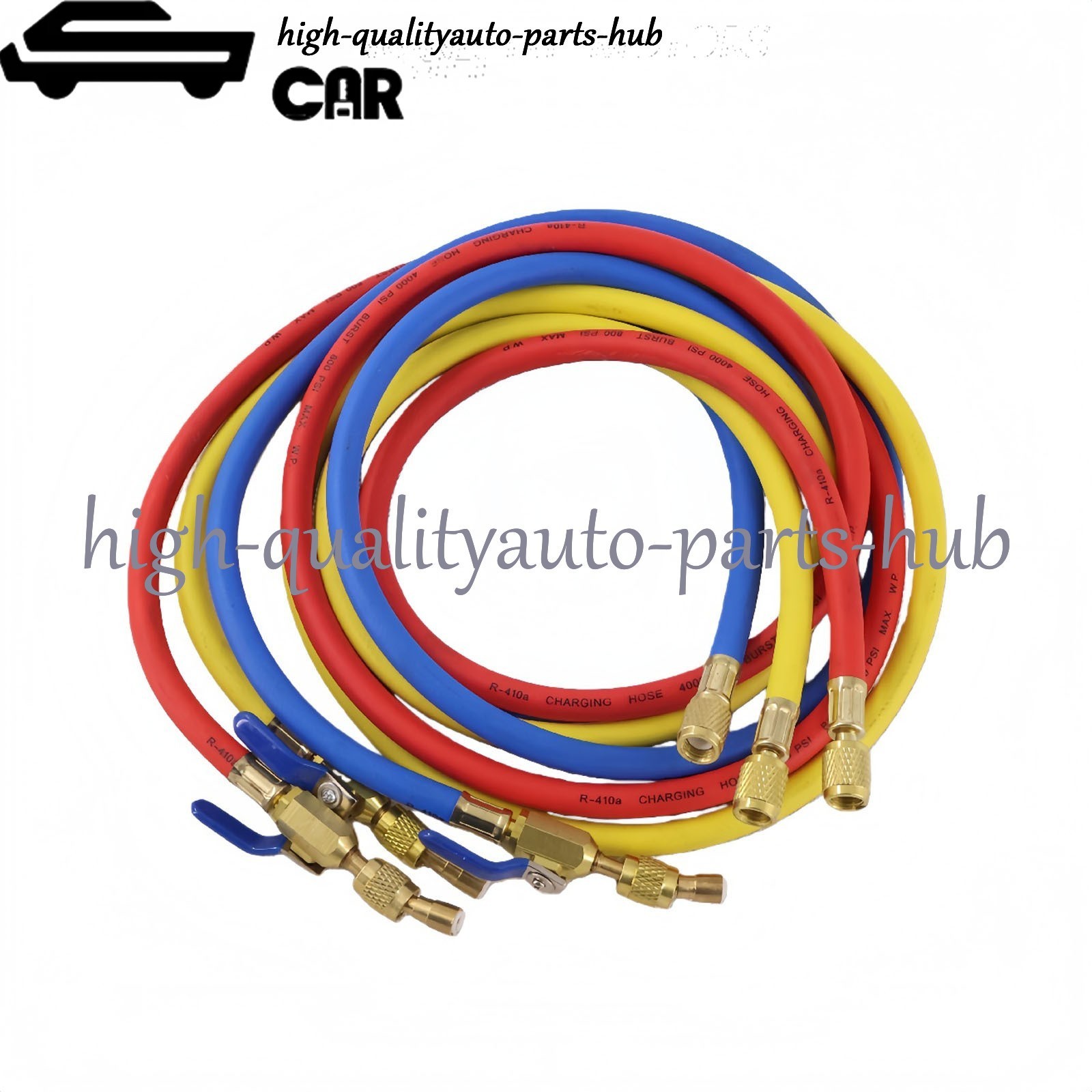 3Pack 29986 Plus II 1/4″ Hose with Compact Ball Valve 72″ for R-410A Refrige US