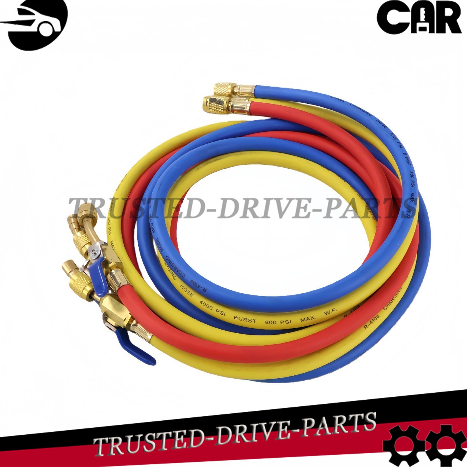 For Plus II 1/4″ Charging Hose Set 72″ Compact Ball (Pack of 3)