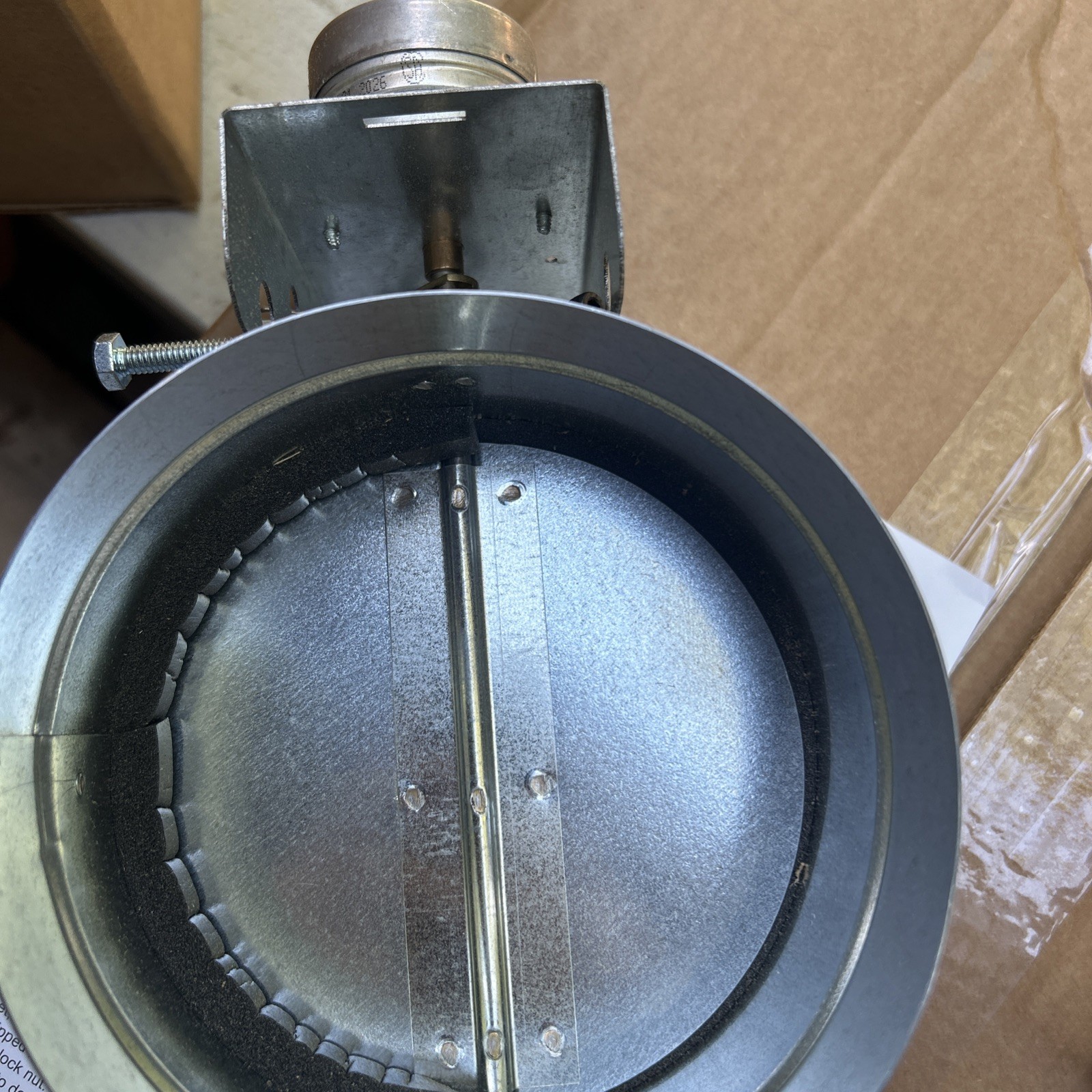 Motorized Damper HVAC Zone Control Damper 24 Volt Normally Closed, Power Open