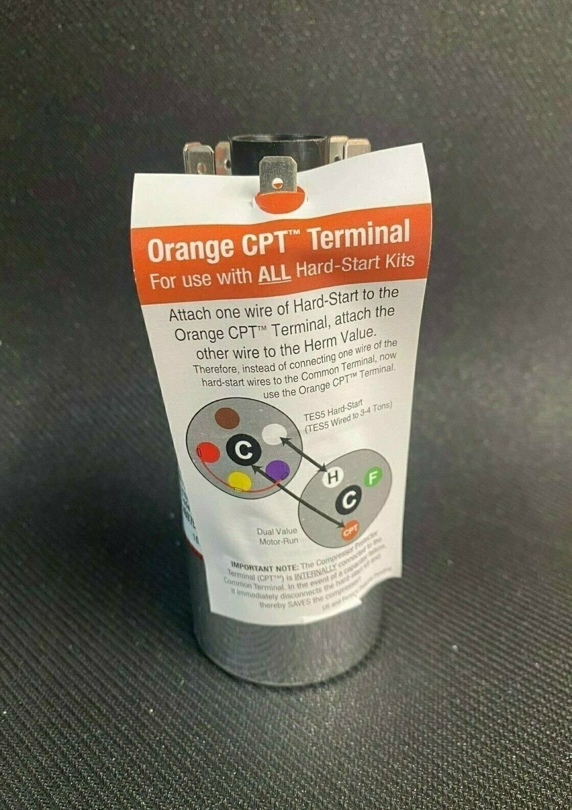AmRad USA2226BA Run Capacitor 35 + 3 uf MFD 370 / 440 Volt Made in USA