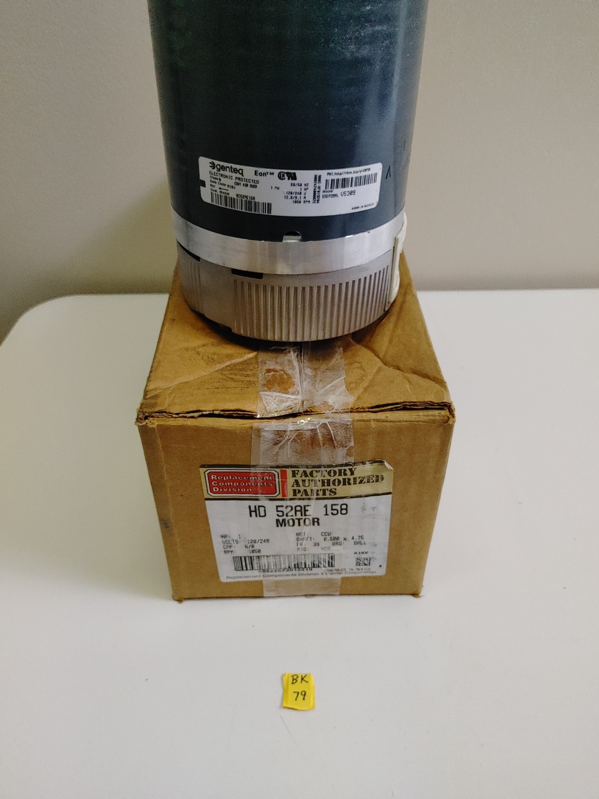 Gentec HD52AE158 Blower Motor 5SER39RL