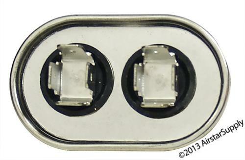7.5 MFD x 370 / 440 VAC Oval Run Capacitor AmRad USA2031 – Made in the USA