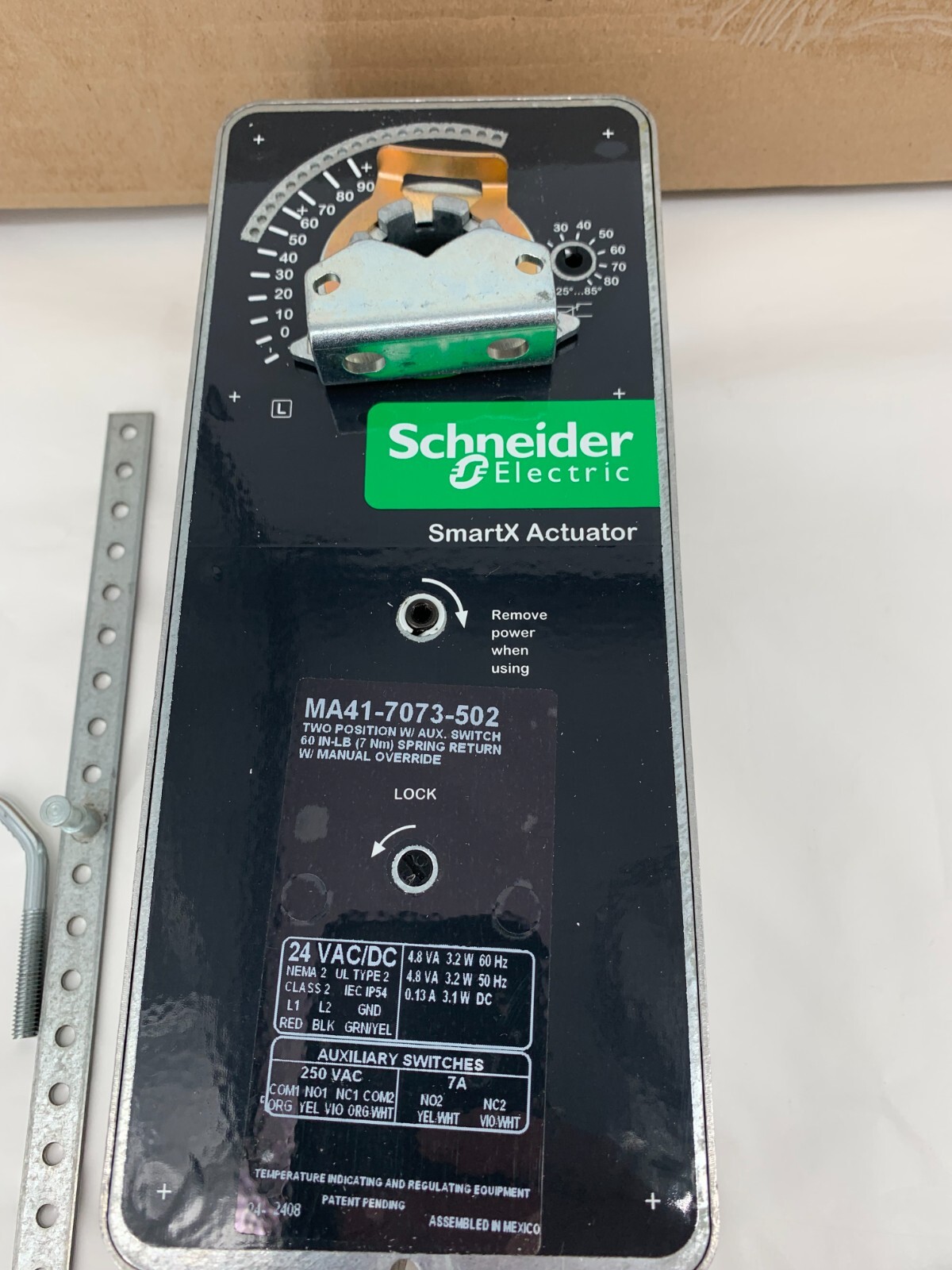 Schneider Electric MA41-7073-502 Damper Actuator 60 IN-LB Spring Return 24V