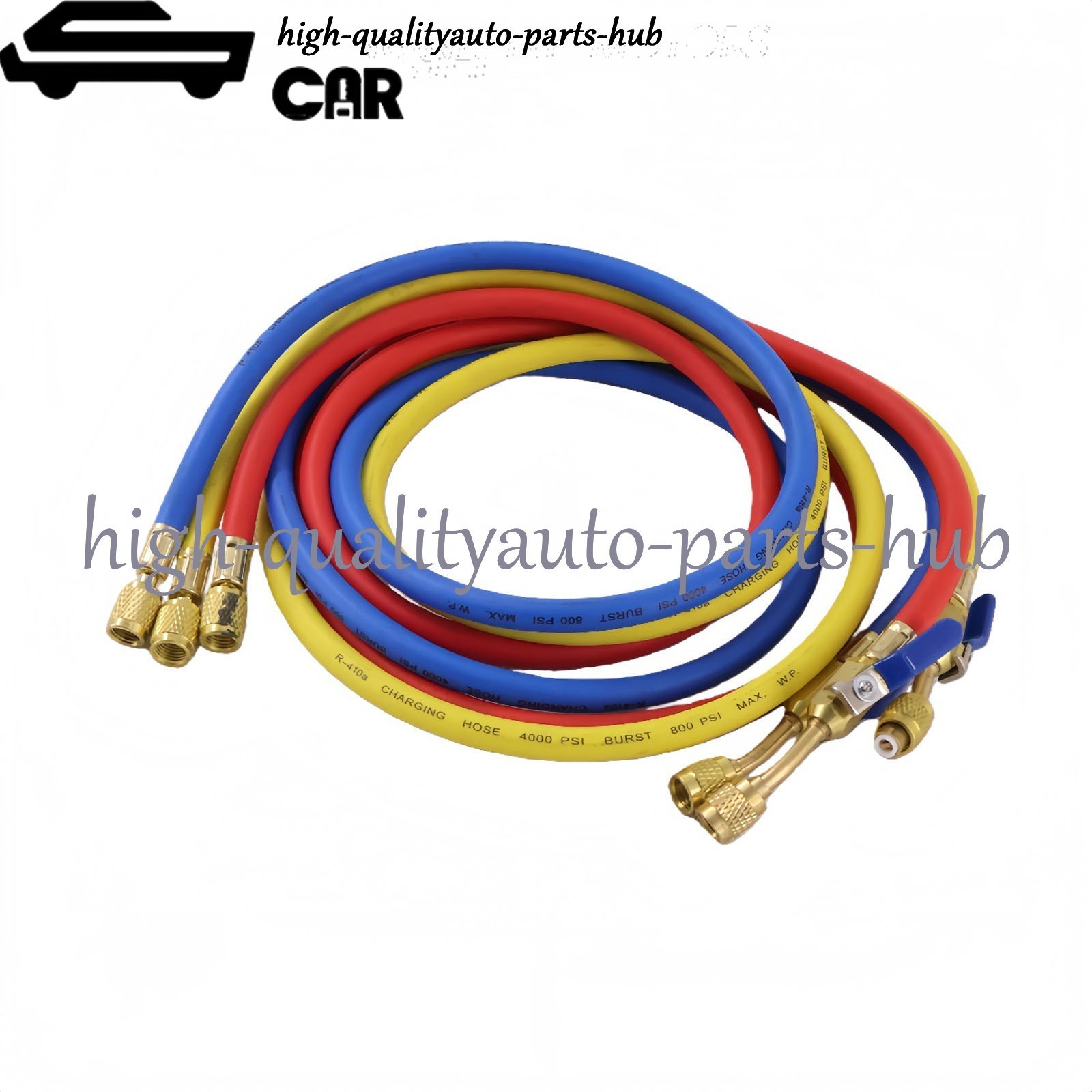 3Pack 29986 Plus II 1/4″ Hose with Compact Ball Valve 72″ for R-410A Refrige US