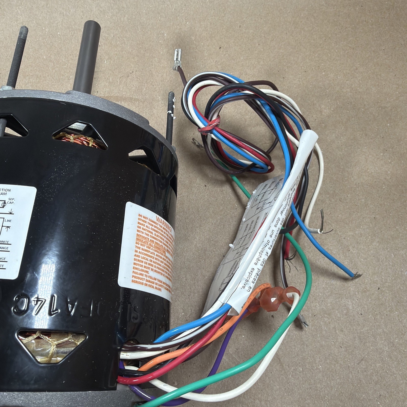 CENTURY 5KCP39PGDD702S Furnace Blower Motor 3/4HP 115V 1075RPM 3SPD 1PH DL1076