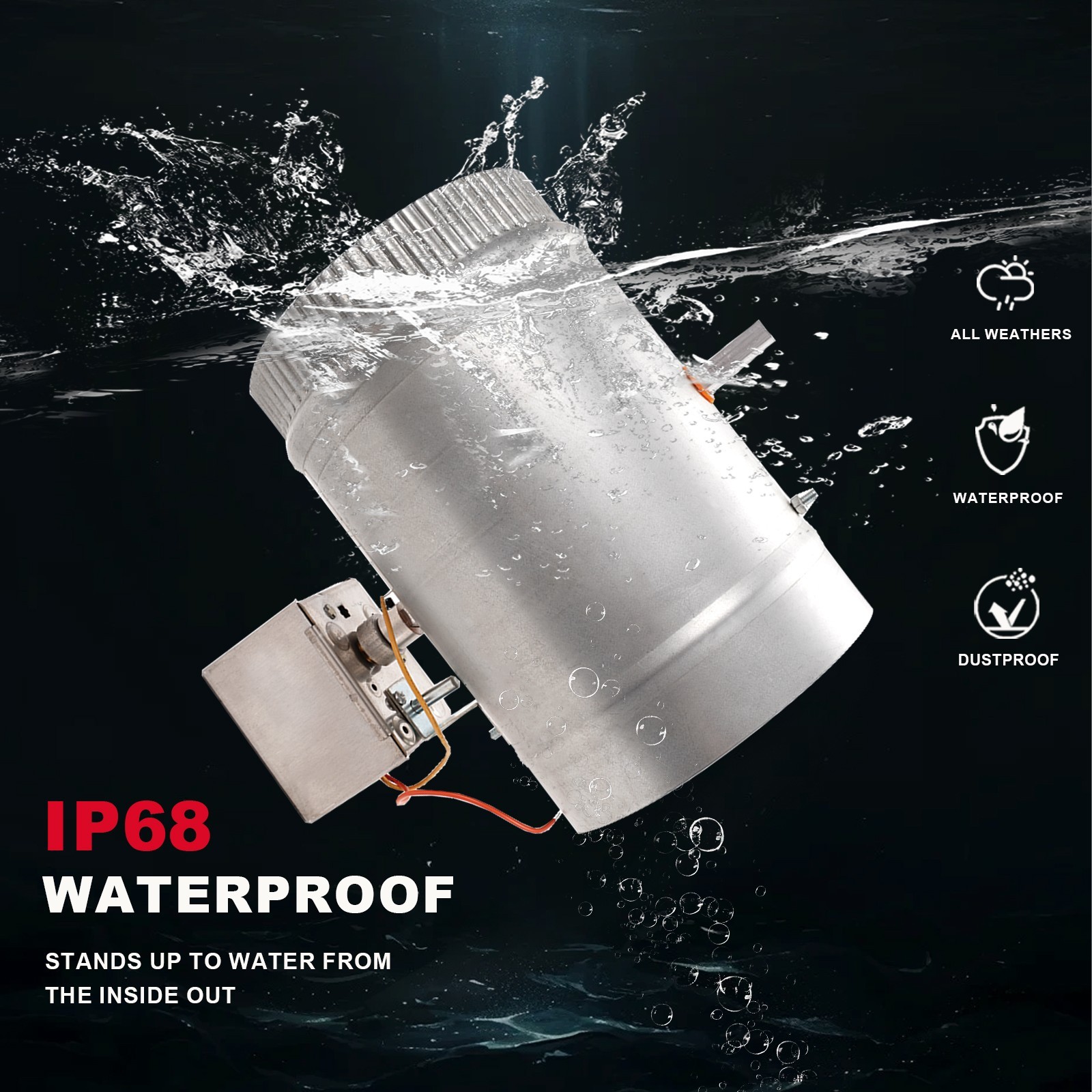 6”Electric Zone Control Damper For HVAC/NSPRD NSPRD024-6NC – 24V AC fresh air