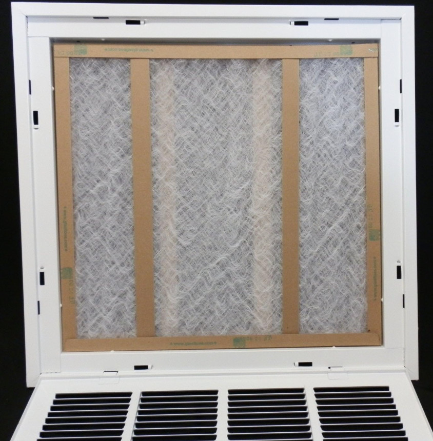 HVAC Premium 32″ X 10″ Steel Return Air Filter Grille for 1″ Filter -Fixed Hinge