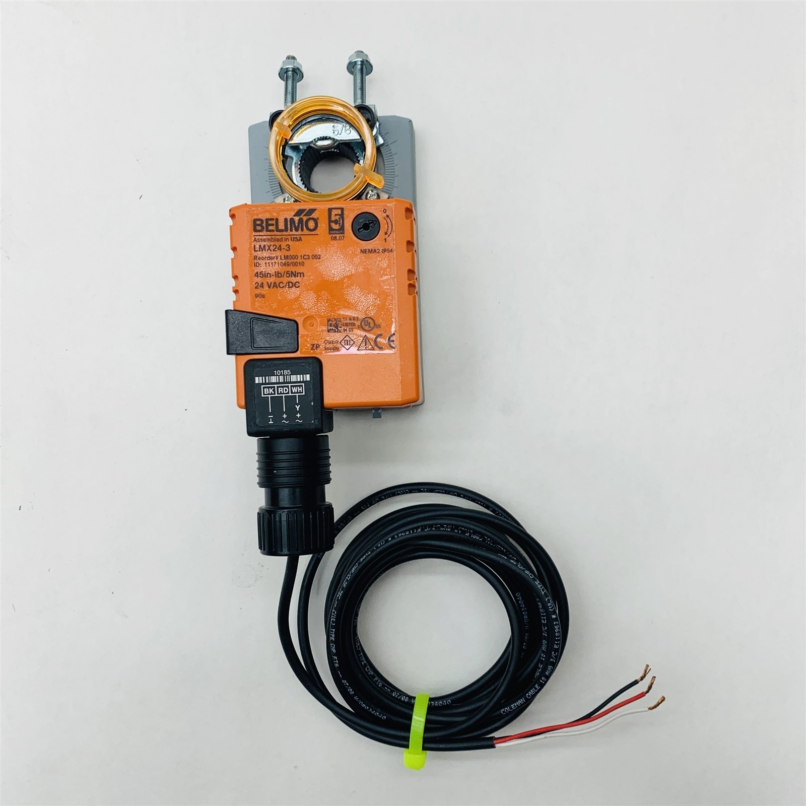 Belimo LMX24-3 Non-FS 45 in-lb AC/DC 24V On/Off Floating Point Damper Actuator