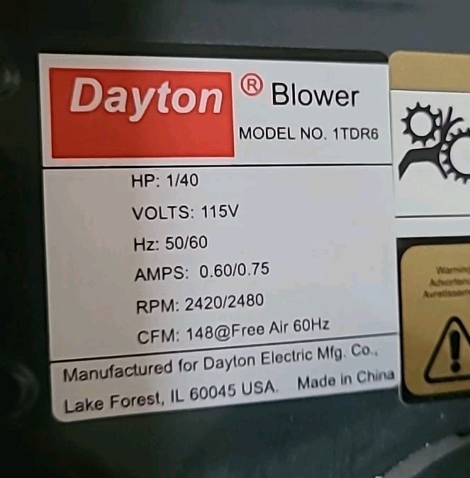 1TDR6 Fasco Dayton Blower Motor 115V – New