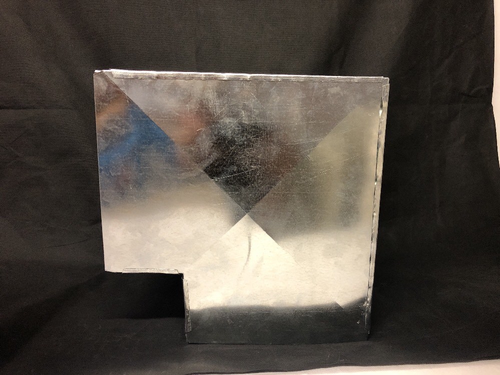90 Degree Elbow 18 x 18 – 26 Gauge Galvanized Steel Construction Ductwork