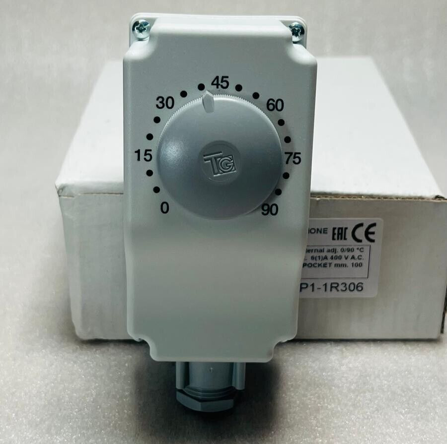 TG 7P1-1R306 immersion thermostat EXTERNAL 0/90 C250V POCKET MM 100