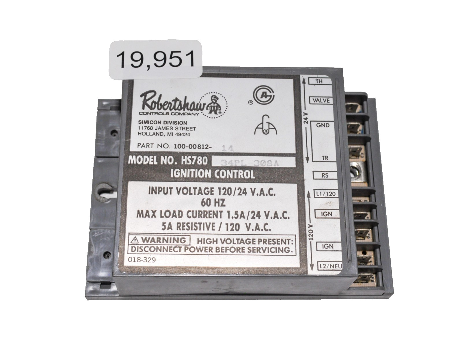 Robertshaw HS78034PL-308A Module