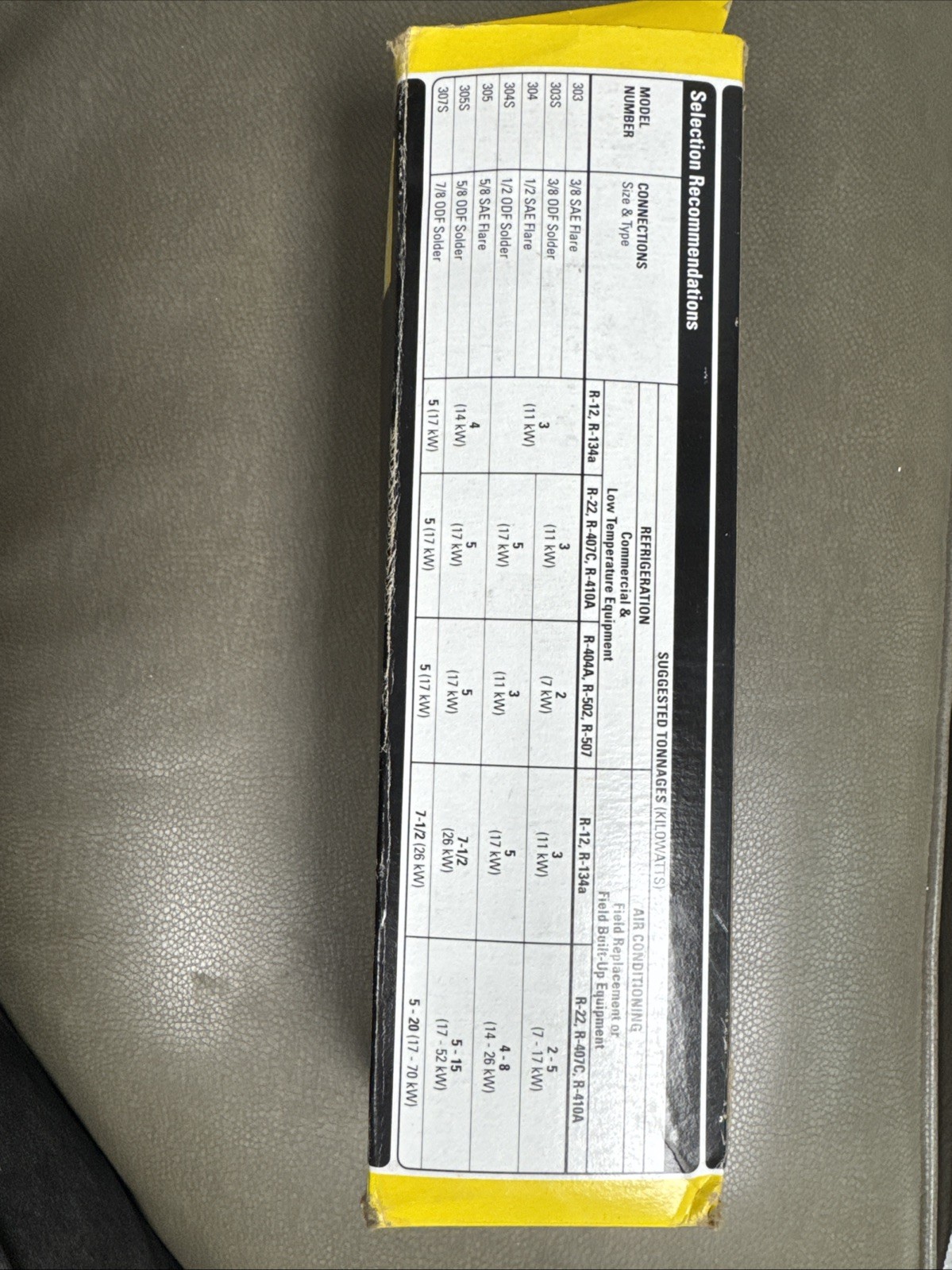 Parker 305S-LLD 5/8″ ODF Solder Gold Label Liquid Line Filter-Drier 450043-003