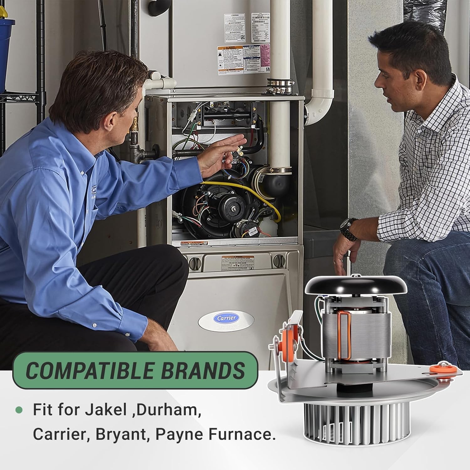 Furnace Draft Inducer Motor, Fit for Bryant/Carrier/Jakel Furnace Inducer Motor