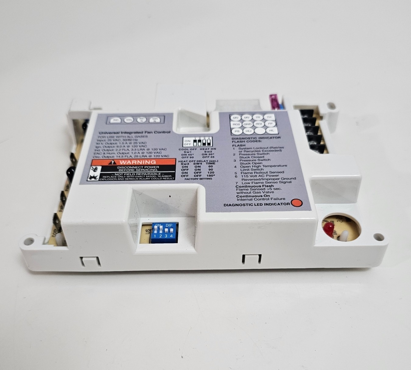 50A55-843 Ignition Control Module Universal Furnace Control Board Lennox White-R