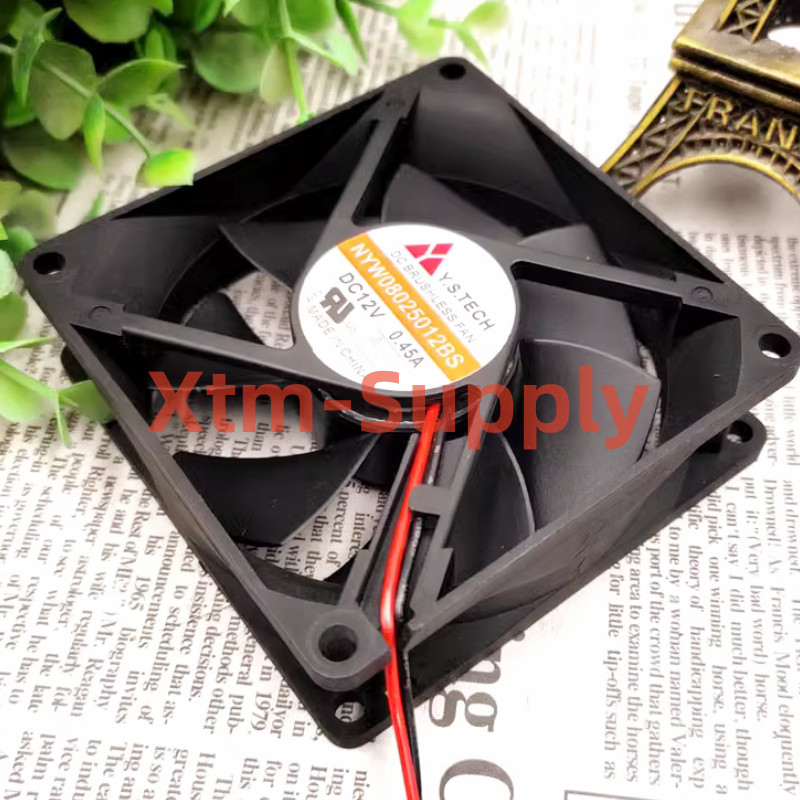 1pc brand new Y.S.TECH NYW08025012BS 8025 DC12V 0.45A chassis cooling fan
