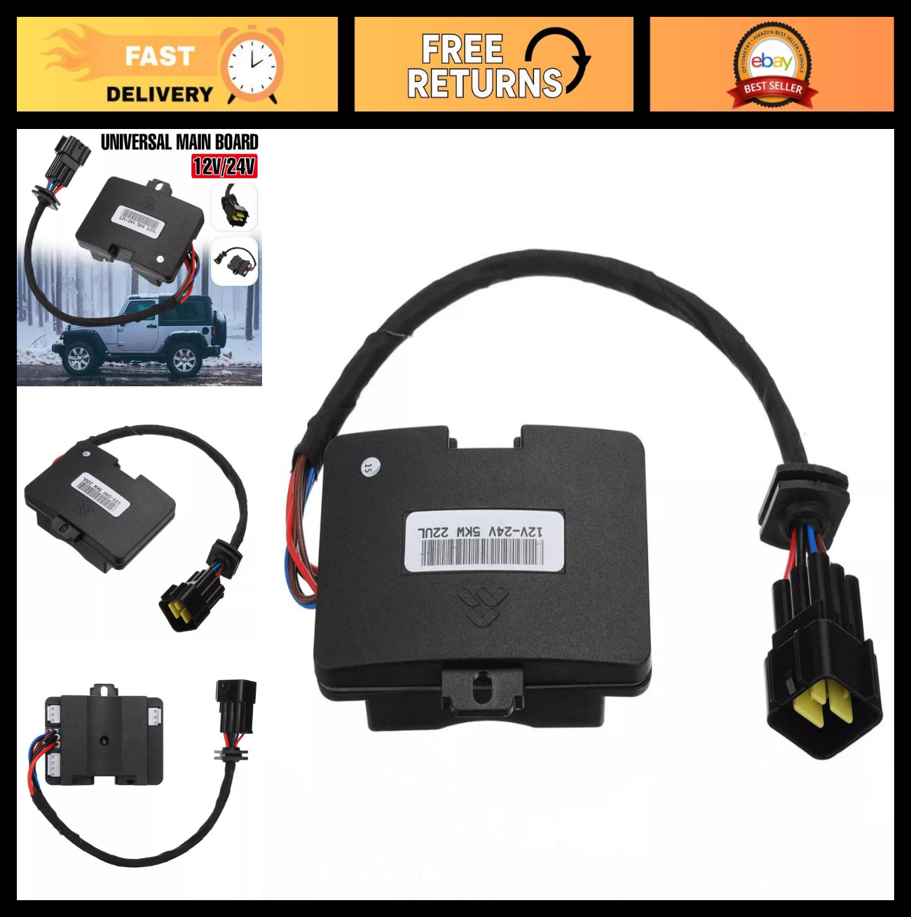 5KW Universal Diesel Heater Control Board for 12V 24V Car Air Parking Heater