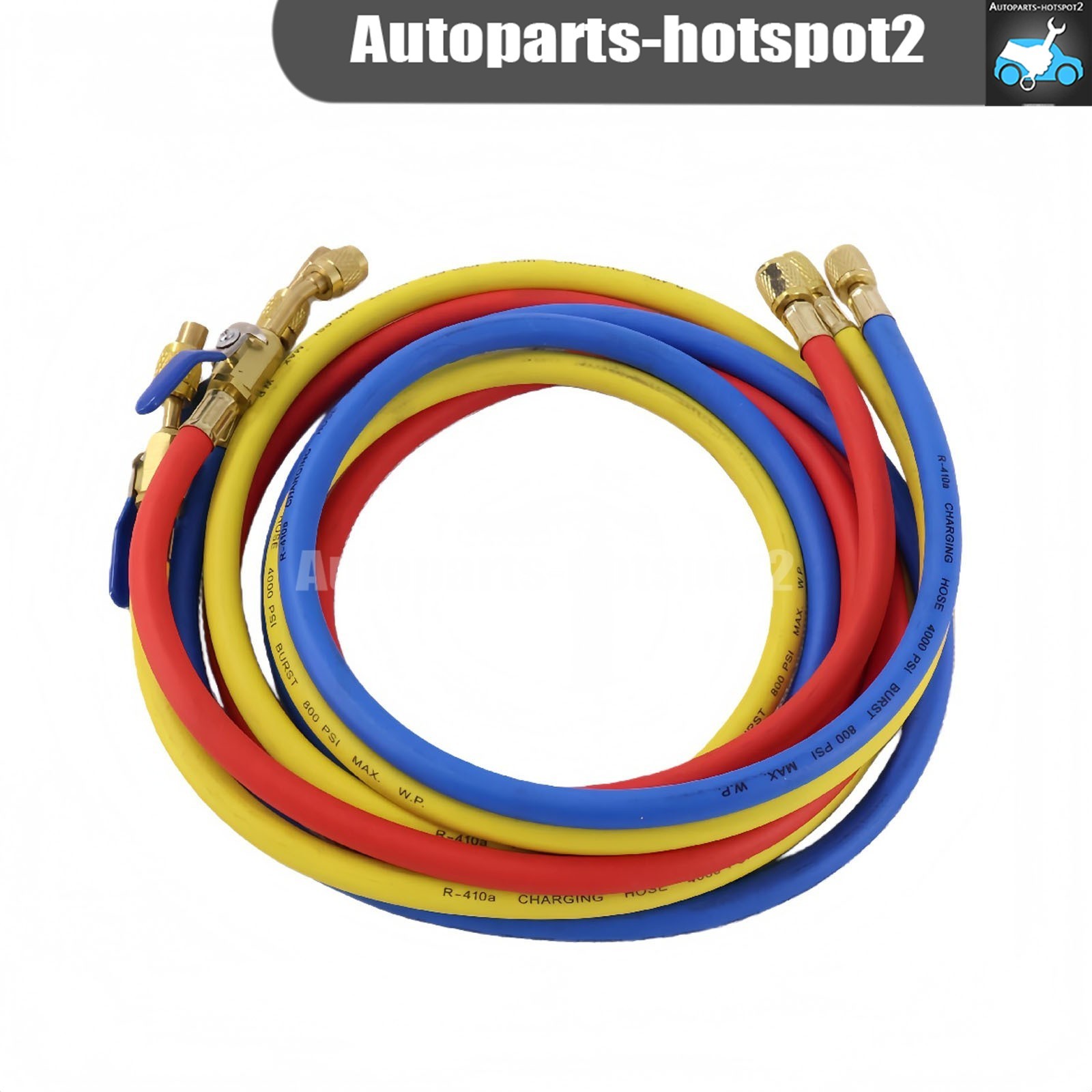 NEW For 29986 Plus II 72″ HVAC Charging Hose Set 1/4″ (3-Pack)
