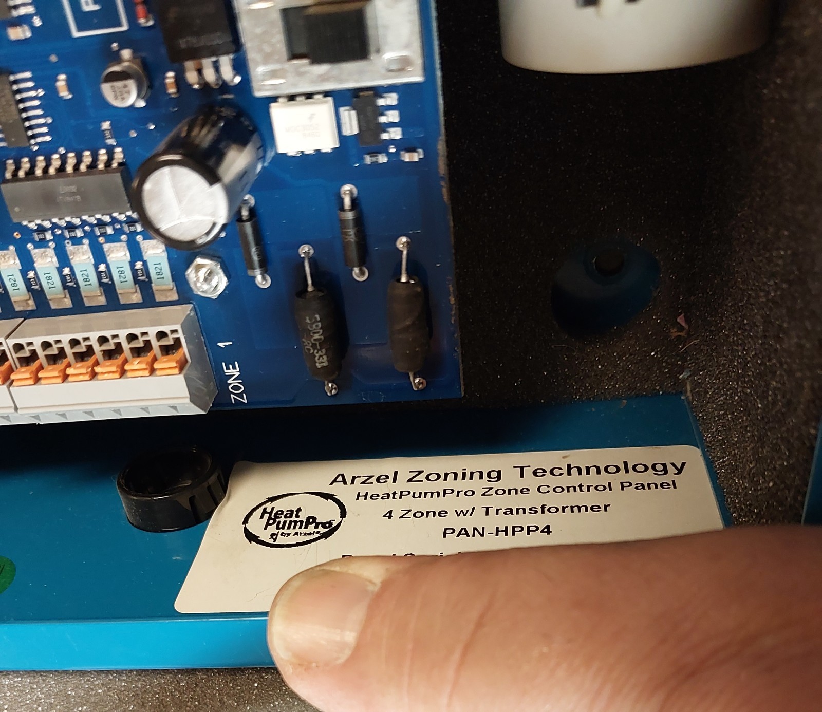 ARZEL PAN-HPP4 4 ZONE HEAT PUMPro CONTROL PANEL