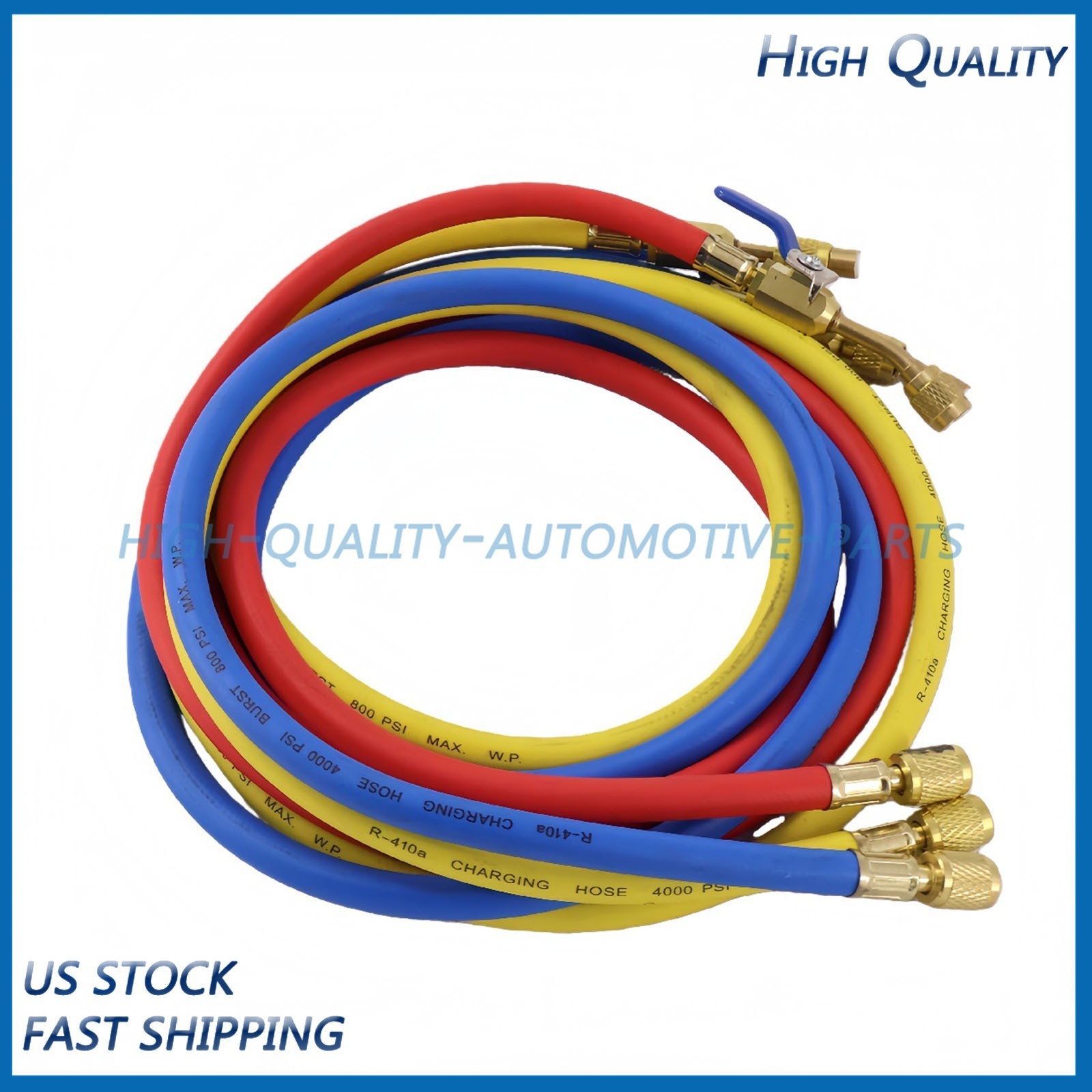 For R-410A Refrige 3Pack 29986 Plus II 1/4″ Hose with Compact Ball Valve 72″ NEW