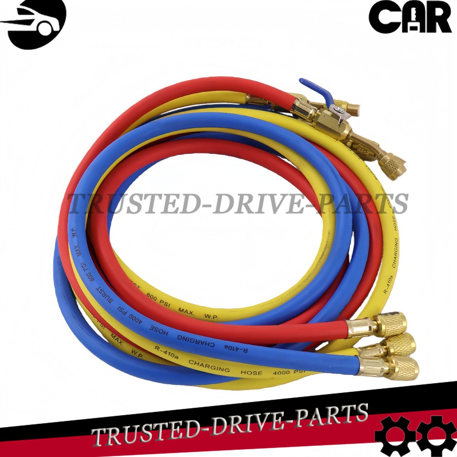 For Plus II 1/4″ Charging Hose Set 72″ Compact Ball (Pack of 3)