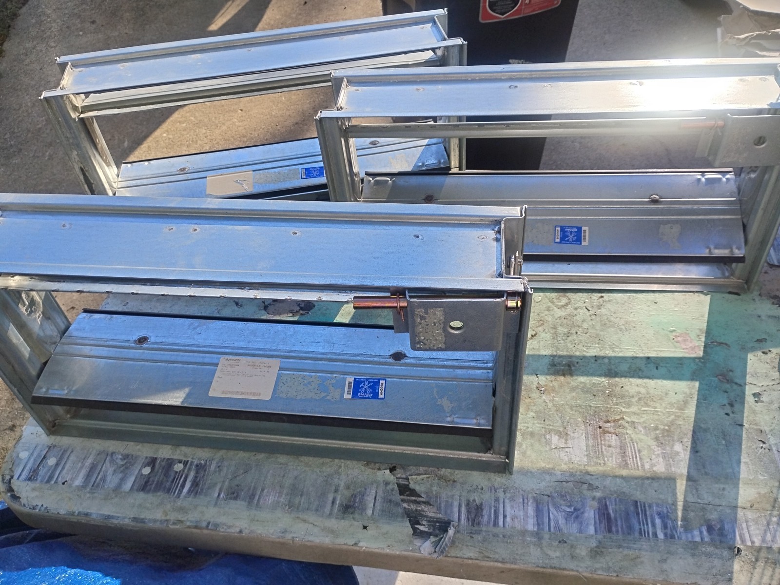 Ruskin CD60 Louver Damper 20″L x 10″H x 5″W Galvanized Steel Build