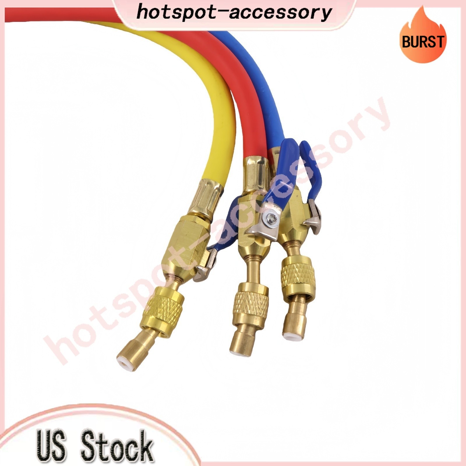 3Pack 29986 Plus II 1/4″ Hose with Compact Ball Valve 72″ Fits R-410A Refrige US