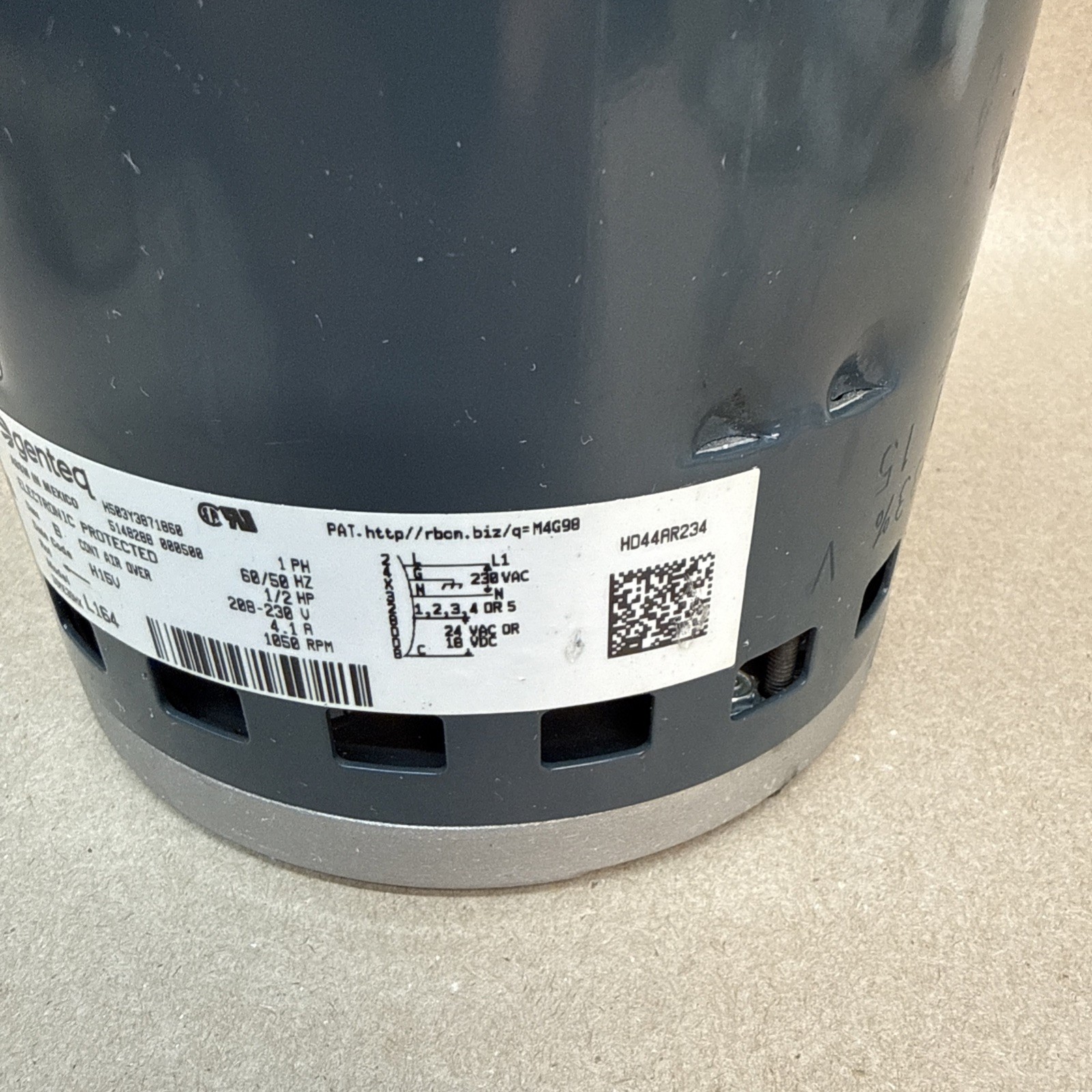 Genteq ECM Blower Motor FM19 1/2HP HD44AR234 5SME39HXL164