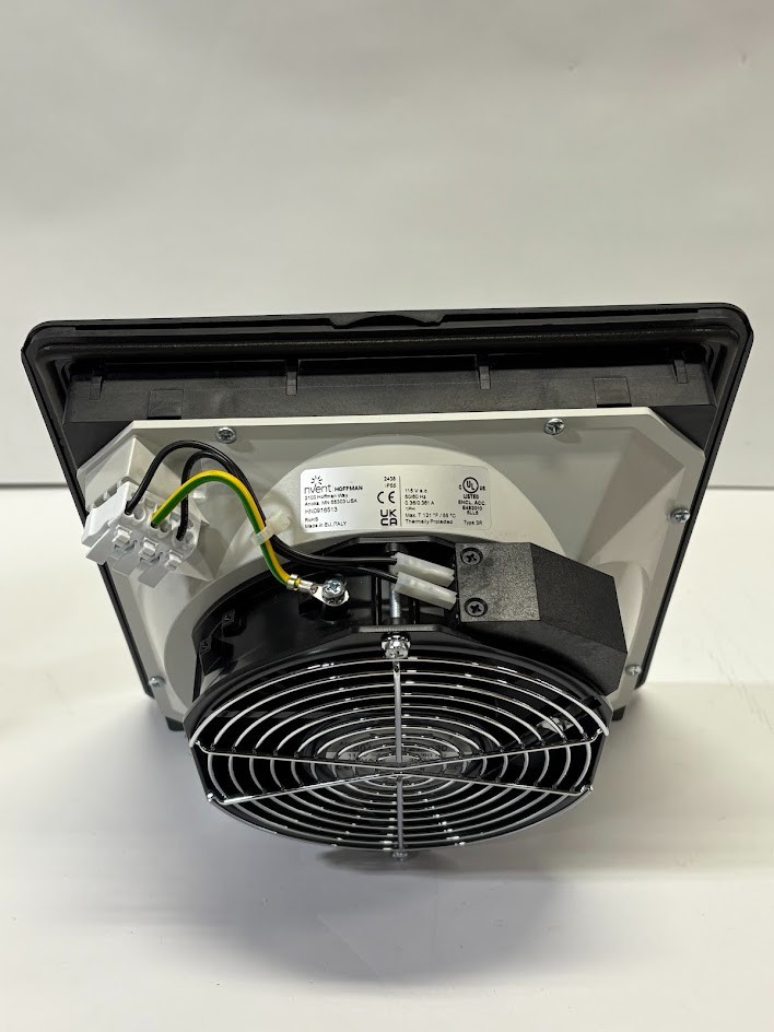nVent Hoffman HN0916513 3R Side-Mount Filter Fan 115V, 9.84×9.84×4.44, Black NOB