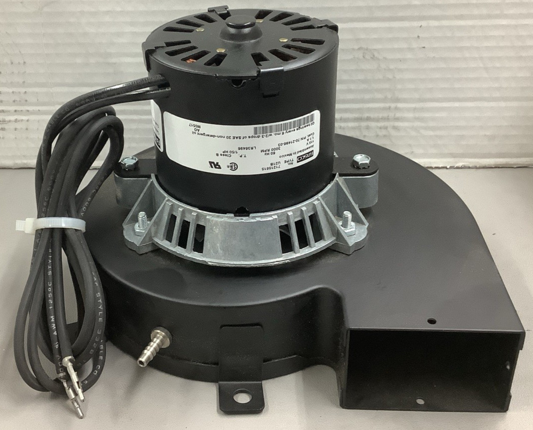 Fasco 71215615 70-21496-03 1/50HP 3000RPM Draft Inducer Blower Assembly (R106)