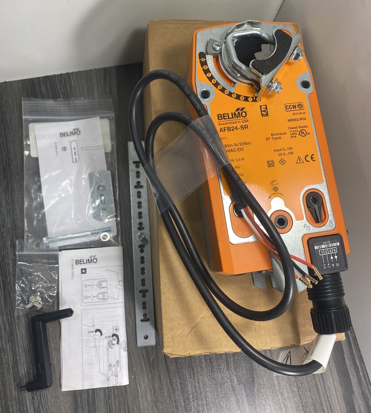 New Belimo AFB24-SR Spring Return Actuator 180 IN/LB 24V AC/DC 5.5W AFB24SR USA