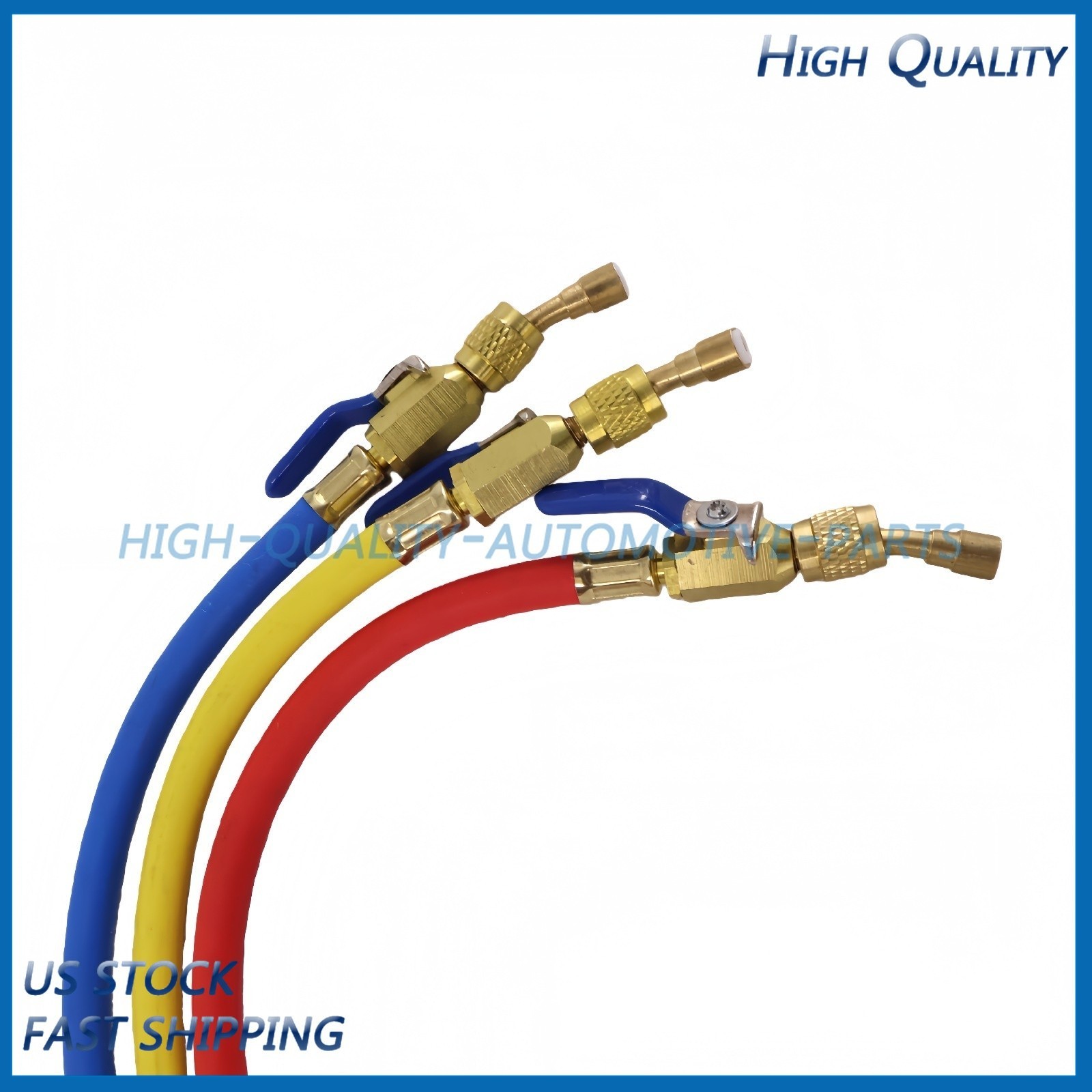 For R-410A Refrige 3Pack 29986 Plus II 1/4″ Hose with Compact Ball Valve 72″ NEW