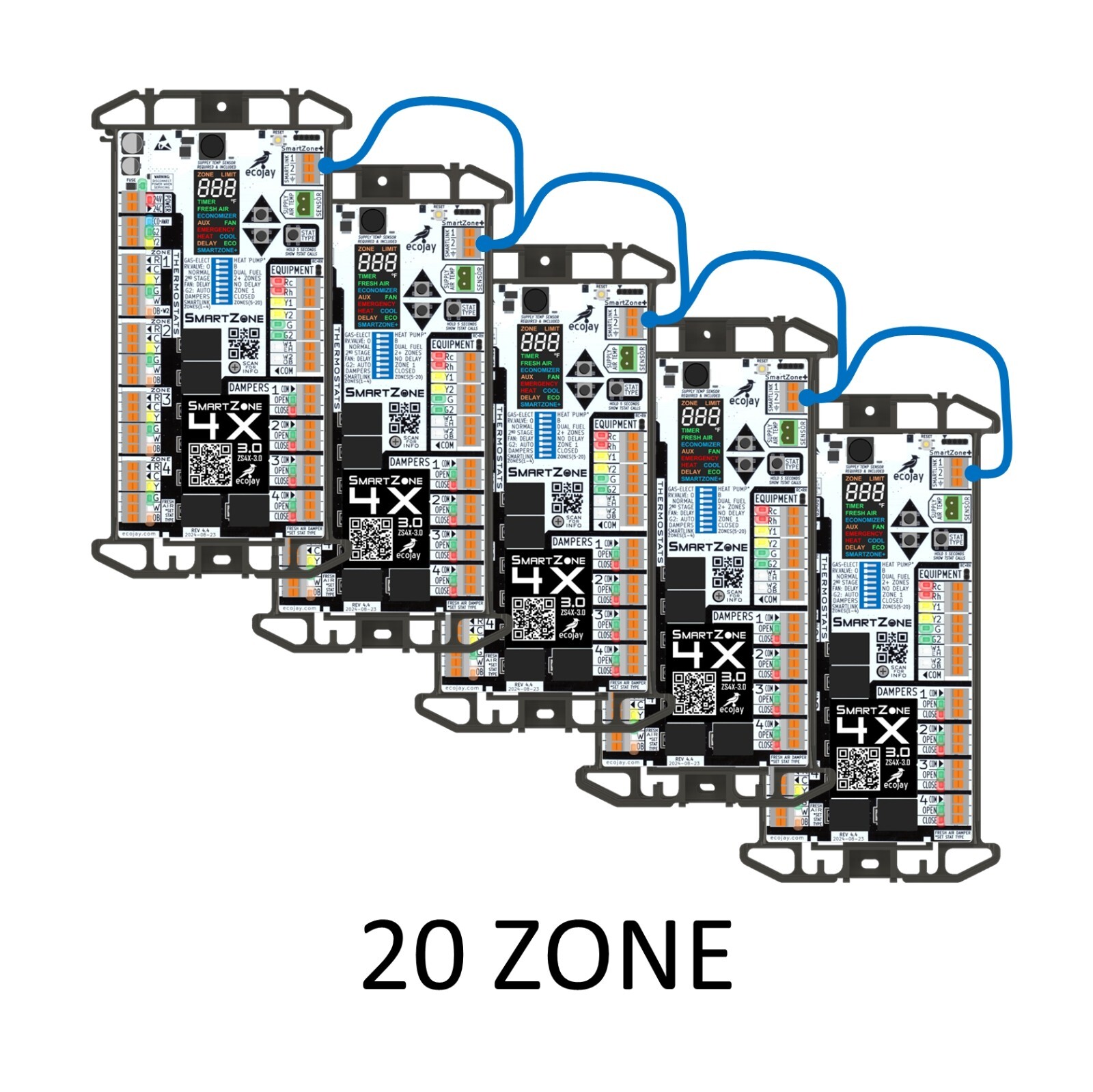 SmartZone-4X Control :4 zone controller KIT w/Temp sensor – Universal Replac..