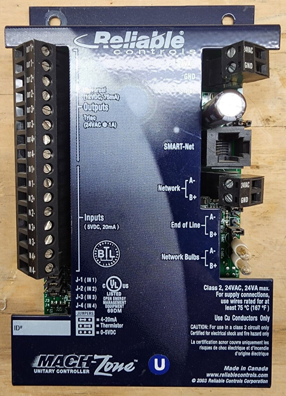 Reliable Controls – Mach-Zone U Controller