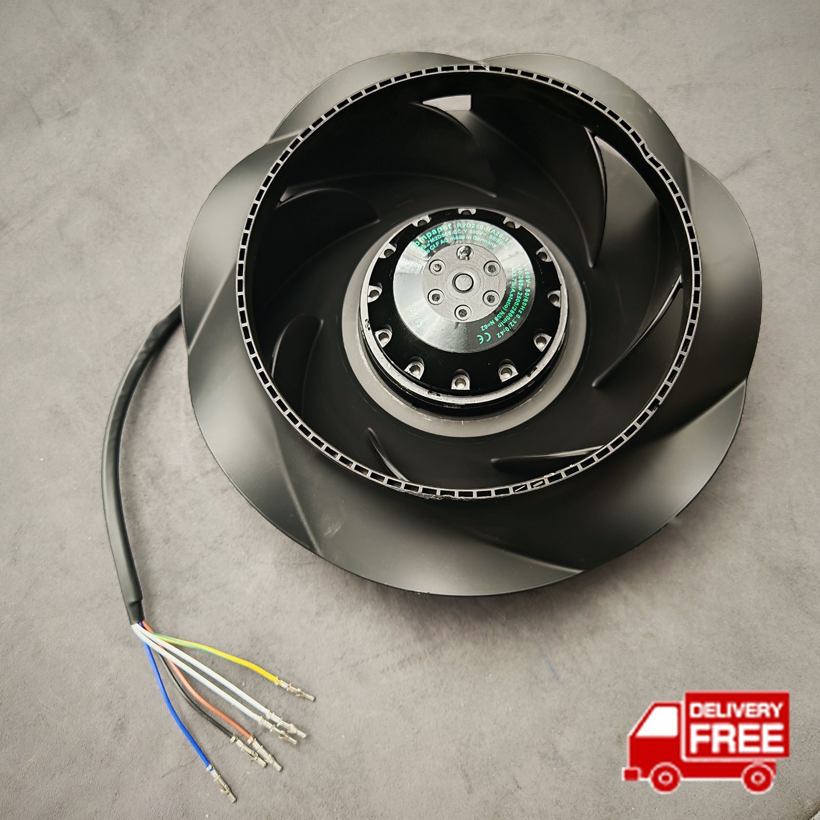 Brand New Centrifugal Fan R2D250-RA28-17 400V 50/60 Hz 190W/265W for Ebmpapst
