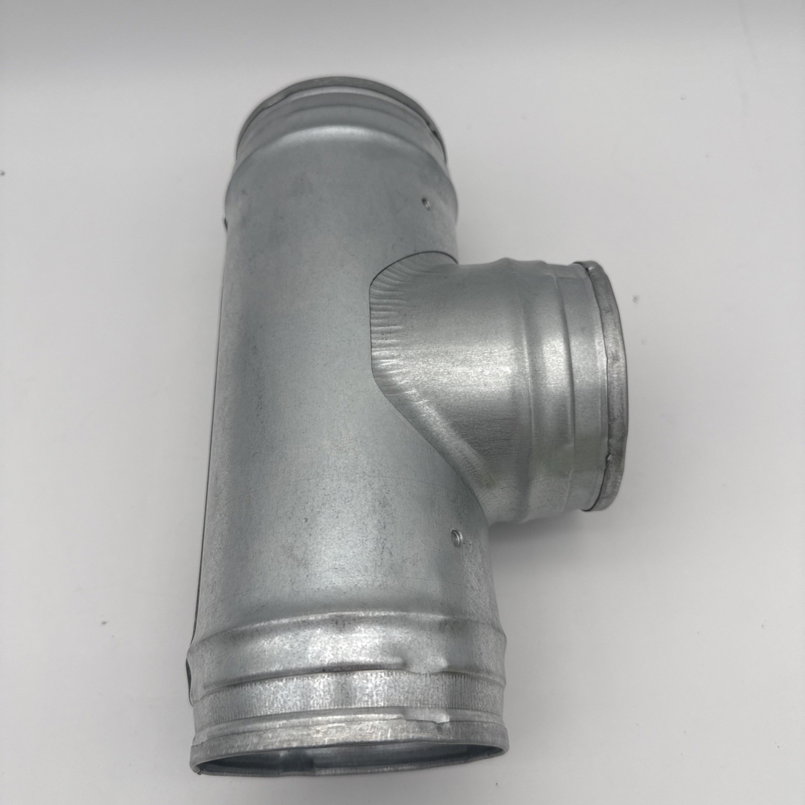 Europlast Duct Tee 4 Inch Galvanized Steel 3-Way Vent Fitting HVAC Round New