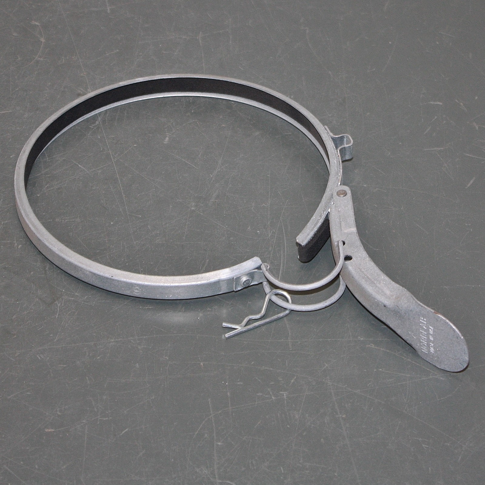(5) Nordfab 6″ Duct Clamp 8010005525, Quick Release, Galvanized Steel, Nitrile