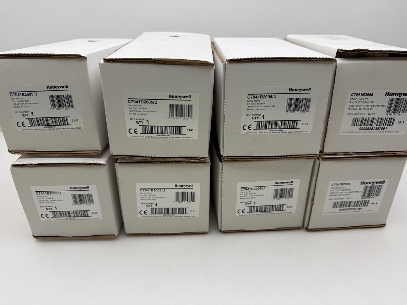 Honeywell 20k OHM NTC 6in Duct Sensor C7041B2005/U QTY8