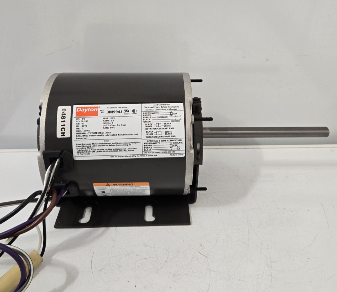 Dayton 3M994 Condenser Fan Motor 1/2HP 3M994J