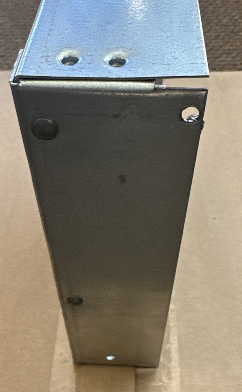 DAYTON 3HHL4 Backdraft Damper Vertical/Horizontal Mount 8” Square 7-3/4” Actual