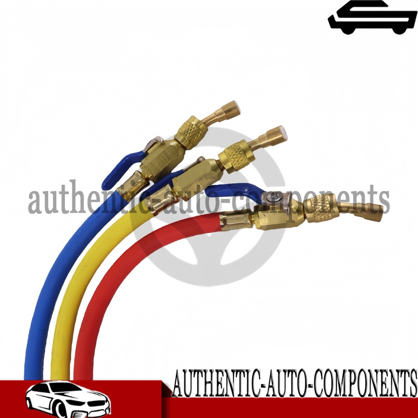 For Yellow Jacket Plus II 1/4″ Charging Hose Set 72″ Compact Ball (Pack of 3)