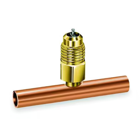 Jb Industries A31142 1/4″ Access Valve Tee, Brass/Copper