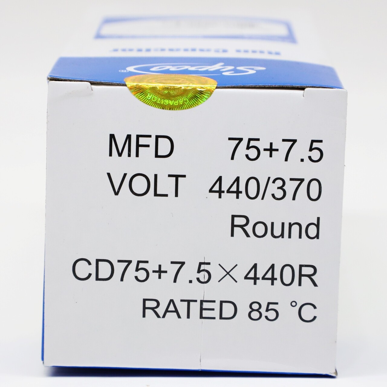 Supco CD75+7.5X440R HVAC Motor Round Dual Run Capacitor 75 + 7.5 MFD 440 Volts