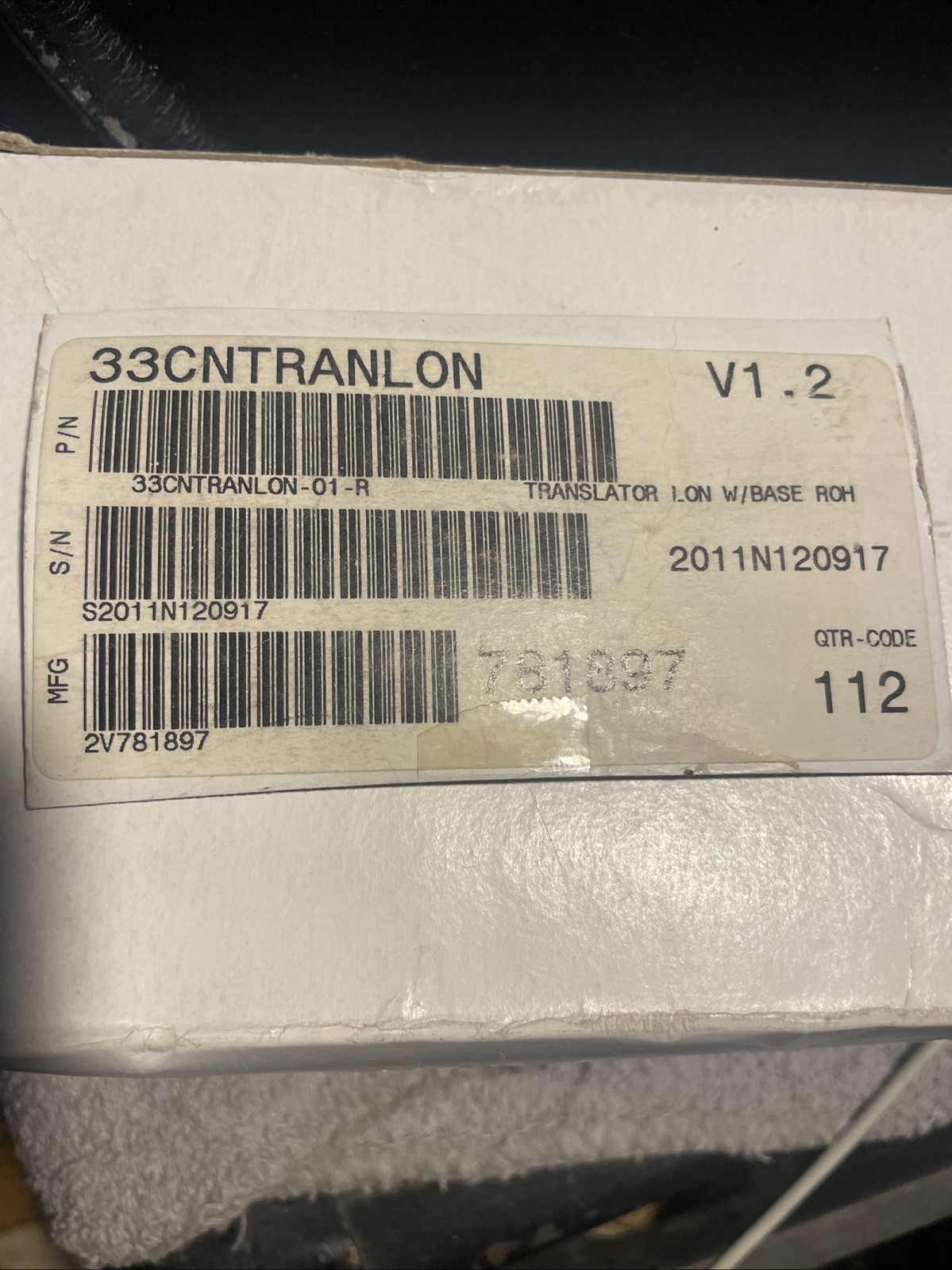 33CNTRANLON-01-R TRANSLATOR LON W/BASE ROH BOARD FOR CARRIER HVAC SYSTEMS