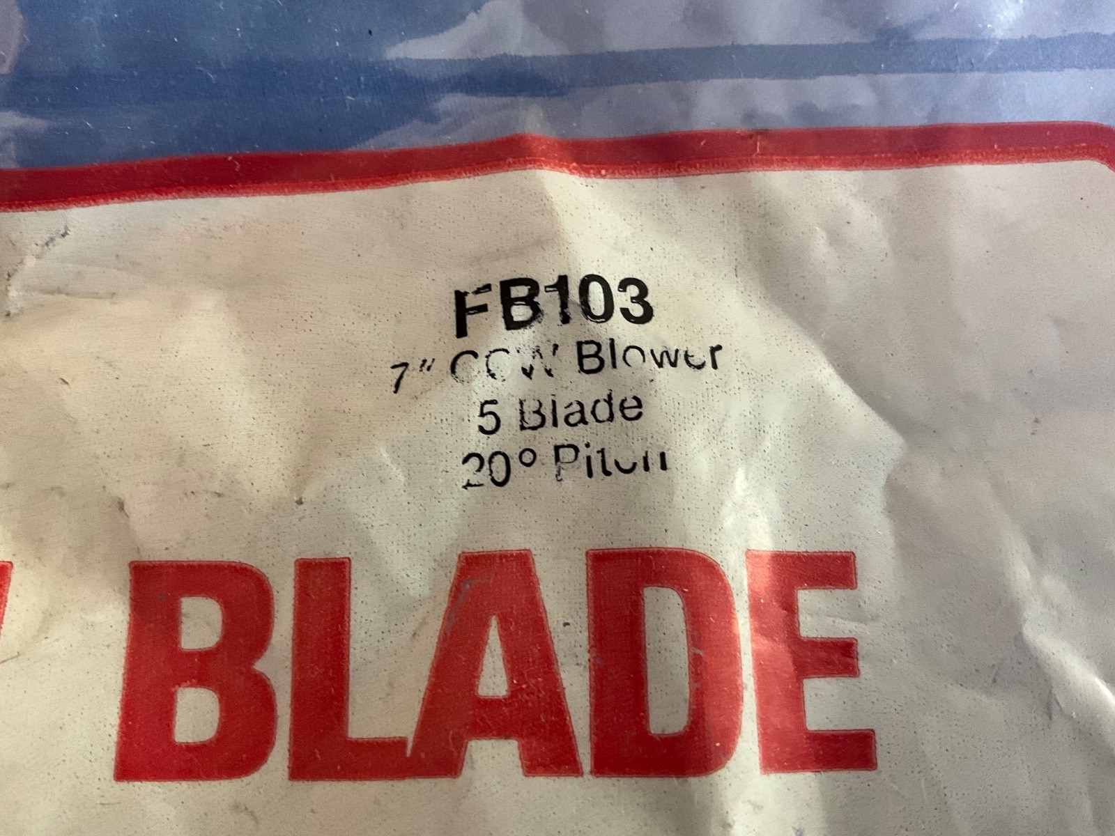 Gemline FB103 7“ Fan Blade CCW 5 Wing Hubless