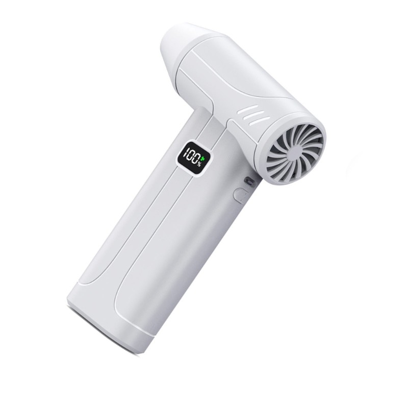 5000mAh Rechargeable Battery Handheld Fan High Speed 100000 RPM LED Included